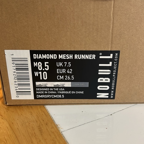 No Bull - Diamond Mesh Runner - dark mesh camo grey with spare laces. - Picture 3 of 3